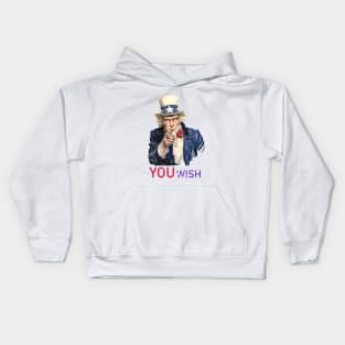 Uncle Sam You Wish Distressed Kids Hoodie